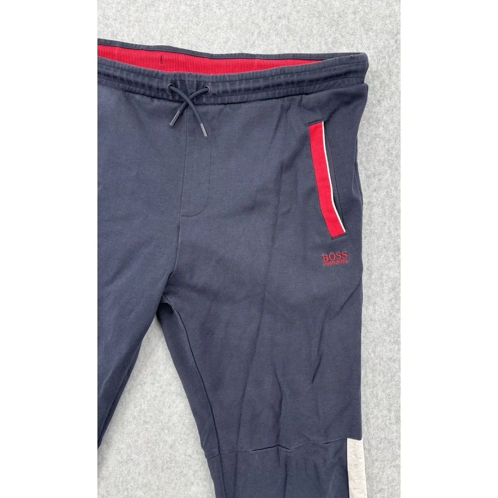 BOSS Hugo Boss Men's XL Jogger Sweatpants Navy Red Gray Track Pants